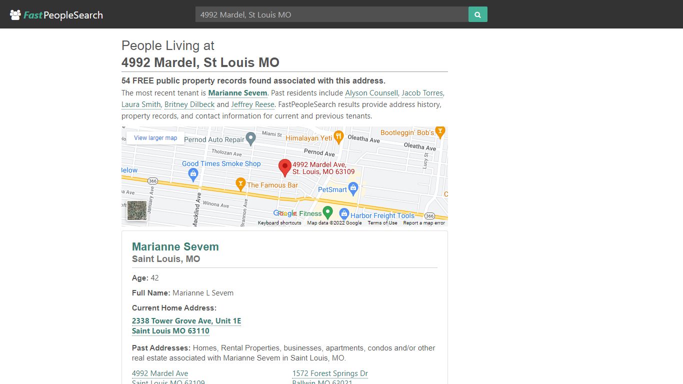 People Living at 4992 Mardel St Louis MO - FastPeopleSearch